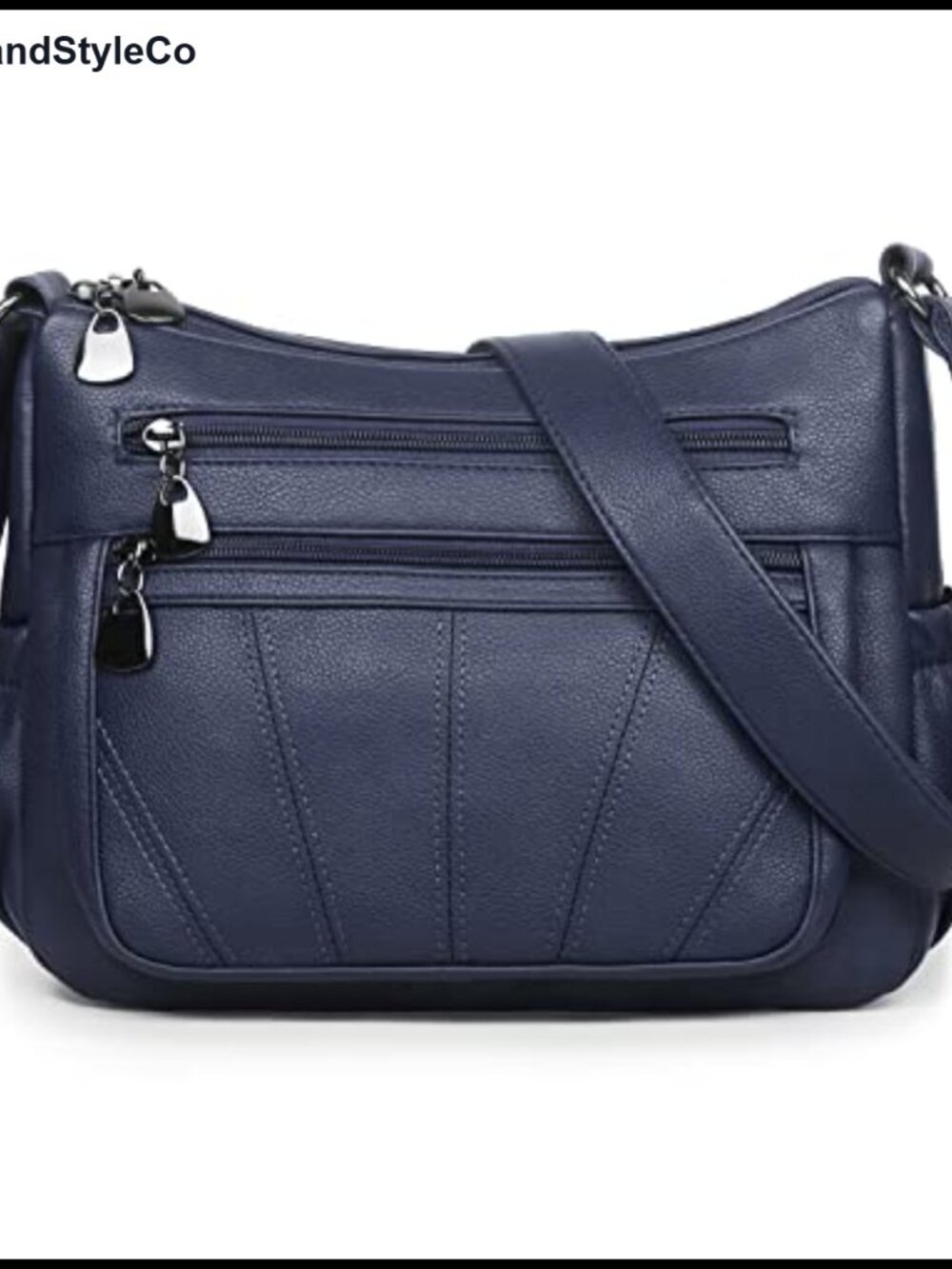 Soft PU Leather Crossbody Satchel Handbag for Women Adjustable Strap Top Handle